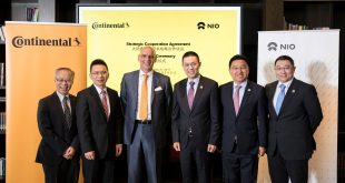 Continental e NIO assinam acordo de cooperação na área dos veículos elétricos