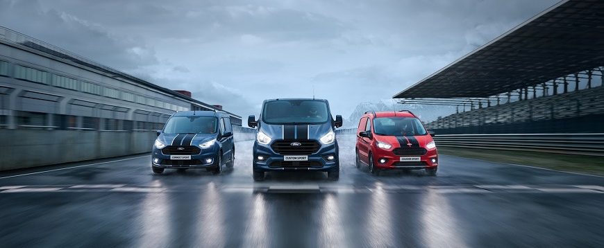 Ford Transit com modelos de referência em várias gamas