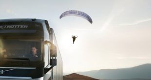 Volvo Trucks: primeira acrobacia do mundo com um camião e um parapente